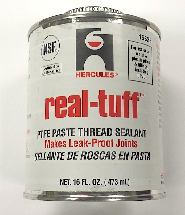 Hercules Brand REAL TUFF PTFE Paste Thread Sealant 16 oz. 15625/Cat