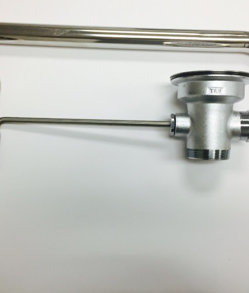 T&S Brass B-3952-01 Twist Lever Kitchen Waste W/Overflow 3-1/2" X 2 ...